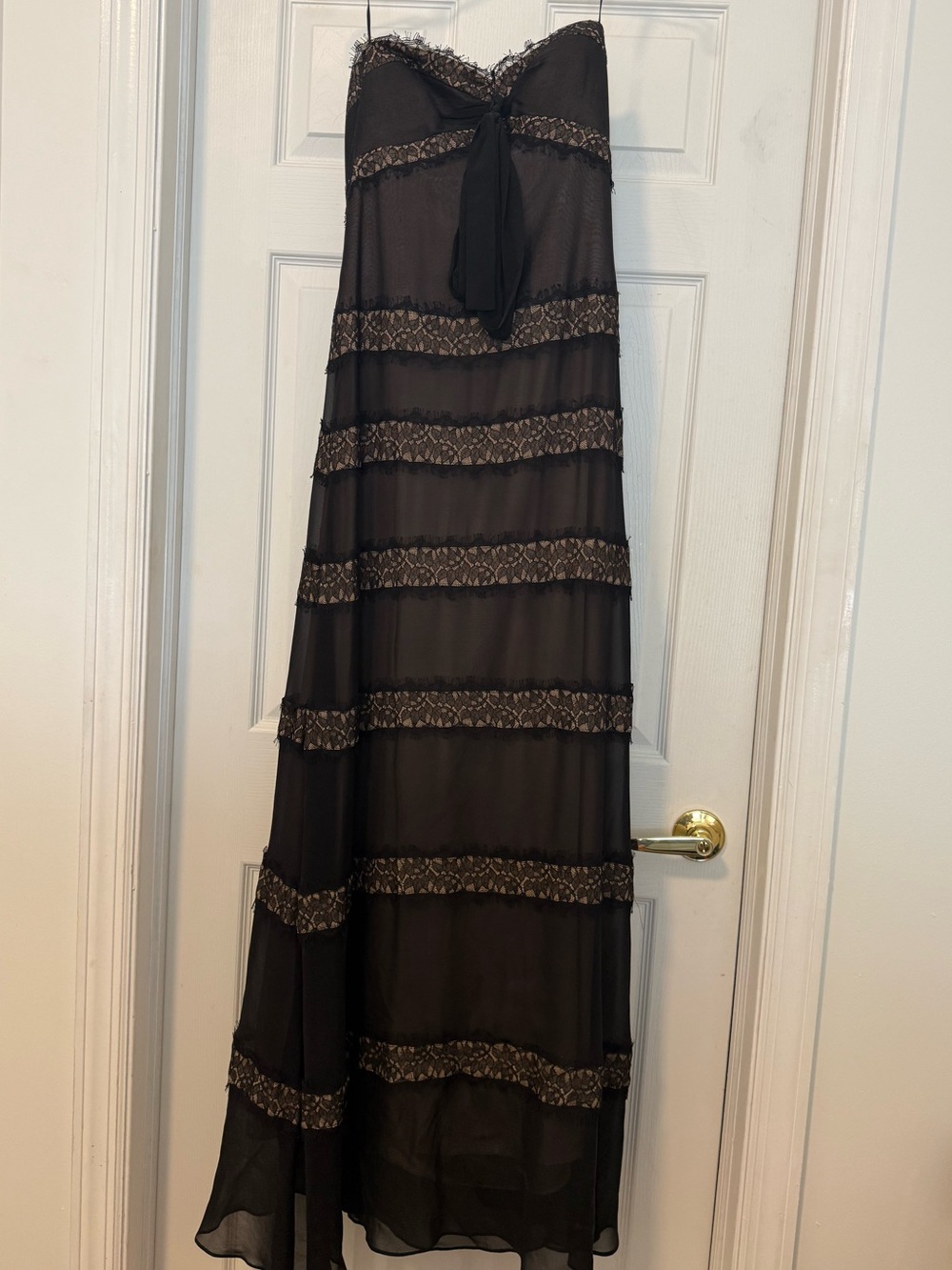 BCBGMAXAZRIA- Black lace formal gown - Women